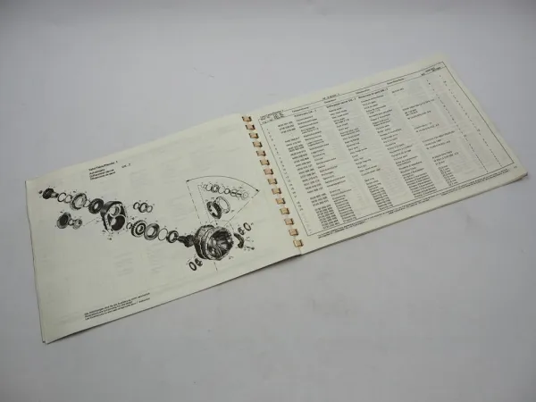 ZF AP-B 35/DK DK-7 Starrachse Ersatzteilliste Harnischfeger Parts List 02/1980