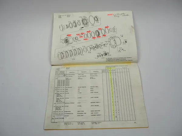 ZF AP-B 755 Planetenachse 1 AVG 100 Getriebe Ersatzteilliste Liebherr 02/1990