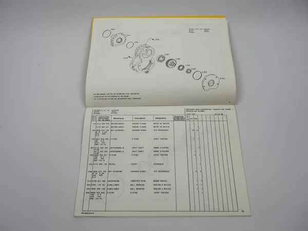 ZF AP-R 725 Planetenachse 1 AVG 95 Getriebe Ersatzteilliste Atlas Parts List 96