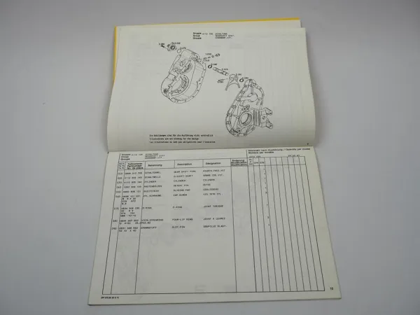 ZF AP-R 725 Planetenachse 2 AVG 65 Getriebe Ersatzteilliste Atlas Parts List 97