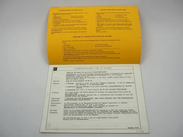 ZF APL-1351/A2K APL-1551/A1K - 4WD Planetenlenkachse Ersatzteilliste Case 10/92