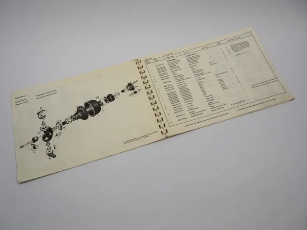 ZF APL-B 25/CK Planetenlenkachse Ersatzteilliste Liebherr Mol Parts List 1977