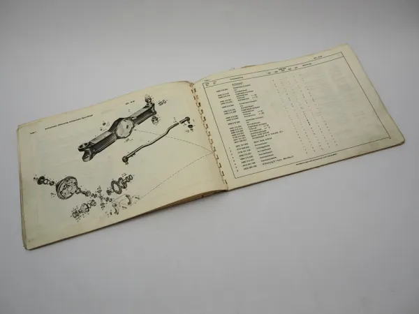 ZF APL-B 45/HK Planetenlenkachse Ersatzteilliste Demag Gottwald Gross 10/1970