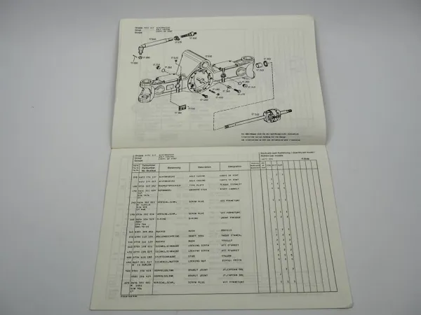 ZF APL-B 765 Planetenlenkachse Ersatzteilliste Liebherr Eder Parts List 09/88