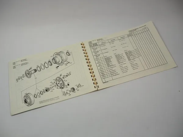 ZF APL-B24/C Planetenlenkachse Ersatzteilliste Eder Baumaschinen Parts List 1986