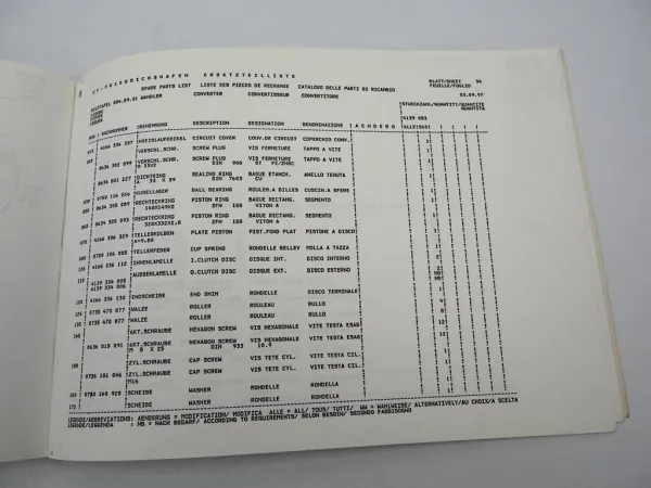 ZF Ecomat 5 HP 590 Getriebe Ersatzteilliste MAN Stadtbus NL315 Parts List 09/97