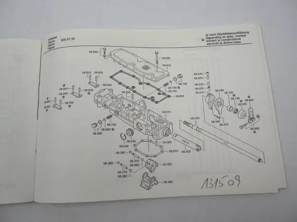 ZF Ecosplit 16 S 151 + NMV Getriebe Ersatzteilliste MAN LKW F2000 Parts List 98