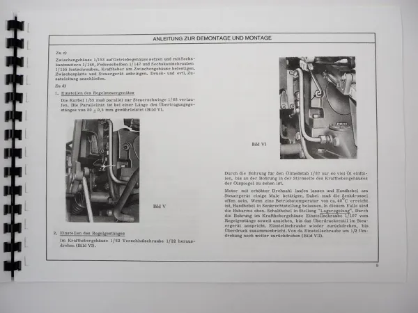 ZF KR-25 Regelkraftheber Bedienung Wartung Ersatzteilliste KHD Deutz Traktor