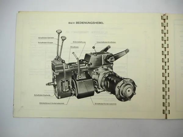ZF T-325 Triebwerk Getriebe für KHD Deutz Betriebsanleitung Ersatzteilliste 1970