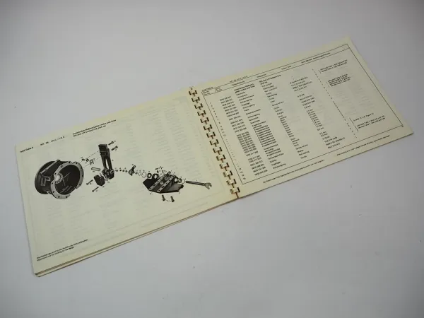 ZF T-3313 Schleppertriebwerk Ersatzteilliste mit KR-25 Kraftheber IHC / IHF 1977