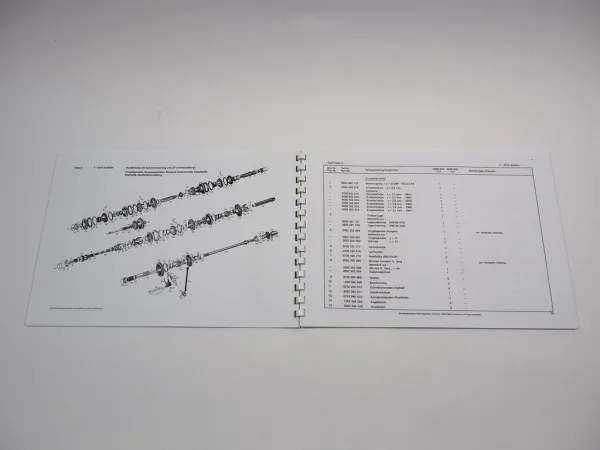 ZF T-3315 Schlüter Schlepper Triebwerk Ersatzteilliste Ersatzteilkatalog