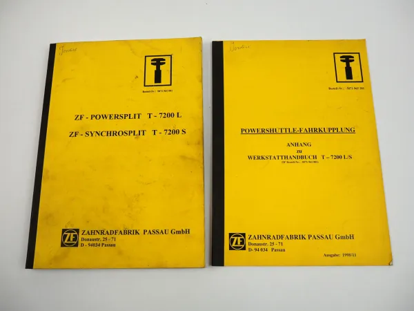 ZF T-7200 L S Powersplit Synchrosplit Getriebe Kupplung Werkstatthandbuch 1996