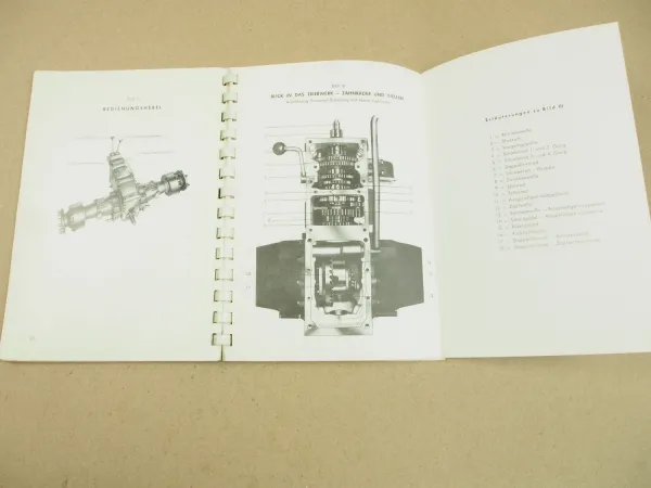 ZF Triebwerk A-205 Ersatzteilliste Teilekatalog Bedienungsanleitung Wartung