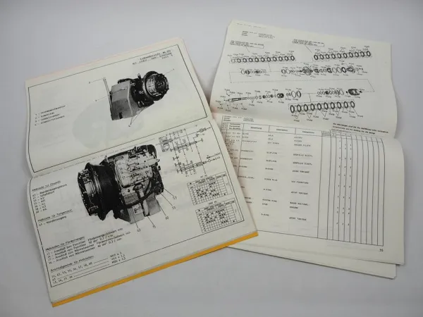 ZF Wendegetriebe 6 WG - 201 Bedienungsanleitung Ersatzteilliste Liebherr 90/94