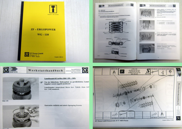 ZF WG110 Ergopower Reparaturanleitung Werkstatthandbuch 2001