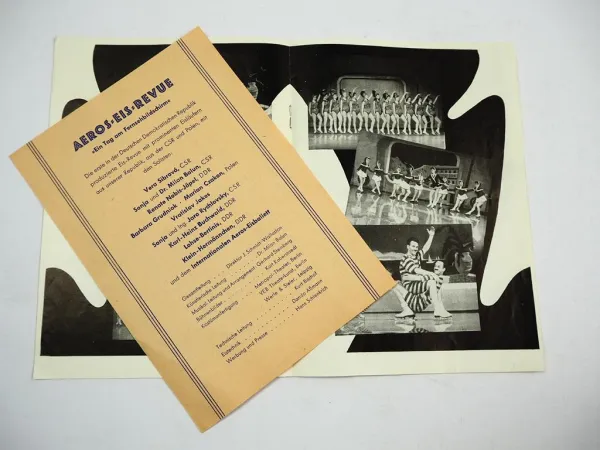 Zirkus Aeros Programmheft 1. Eis Revue in der DDR ca 1960 Leipzig