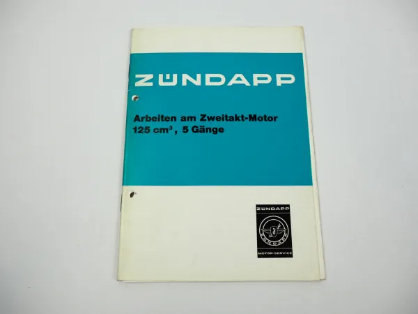 Zündapp 125 ccm Zweitaktmotor Typ 285 Werkstatthandbuch Reparaturbuch 1980