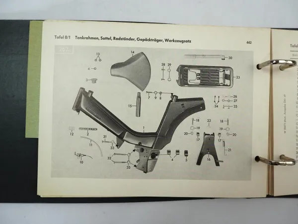 Zündapp Automatic Mofa Moped 50 ccm Typ 442 Ersatzteilliste 1969