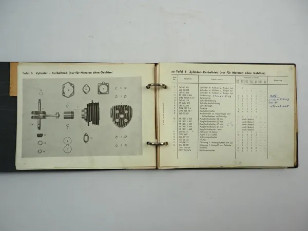 Zündapp KS Mokick Sport Combinette Typ 510 Ersatzteilliste Ersatzteilkatalog 1961