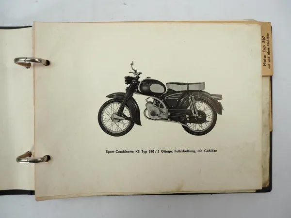 Zündapp KS Mokick Sport Combinette Typ 510 Ersatzteilliste Ersatzteilkatalog 1961