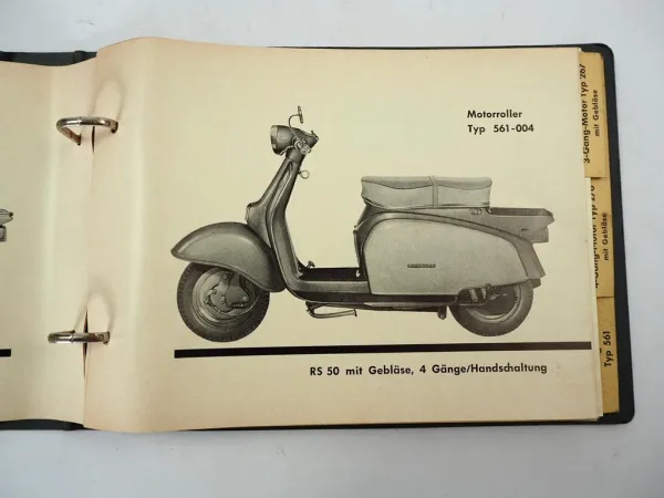 Zündapp R50 RS50 Roller Typ 561 Ersatzteilliste Ersatzteilkatalog 1964