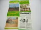 12x Original Prospekt Eberhardt Pflugfabrik Landtechnik Egge Pflug Walzen 1980er