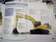 12x Prospekt Komatsu PC PF Bagger WA Radlader 1990/2000er Jahre