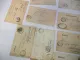 13x Poststempel Mittelhufen Königsberg Ostpreußen 1899 bis 1905 auf Postkarten