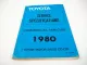 1980 Toyota Land Cruiser Service Specifications FJ40 43 45 55 BJ HJ DA