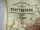 2 Landkarten Württemberg 1870/1906 L. Rachel Schulkarte