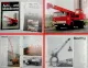 2 Prospekte Bavaria Auto- und Mobilkrane GH600T GH330 GH800 wohl 80er Jahre