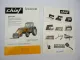 2x Original Prospekt Chief Frontlader Typ S900 & Zubehör am Leyland Traktor