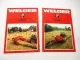 2x Original Prospekt Welger AP63 Aufsammel Presse an Fendt Schlepper 1983/84