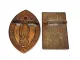 2x Original Veranstaltungs Abzeichen Halle Saale und Merseburg 1930er Jahre