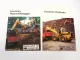 2x Prospekt Komatsu PC PW Hydraulikbagger WA Radlader Lieferprgramm 1988