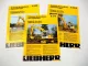 3 Prospekte Liebherr R 308 310 312 Hydraulikbagger Techn. Beschreibung 1998/99