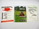 3x Original Prospekt Mörtl Landtechnik Mähwerke Rapstrenner ca. 1983/84