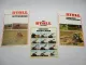 3x Original Prospekt Stoll Zettwender Z Heumaschine UM Frontlader ALN ALS 1980er