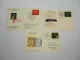 3x Postkarte Raketenpost Versuchsstart 1959/60/61 Zuckerrakete mit Briefmarken