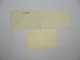 3x Postkarte Raketenpost Versuchsstart 1959/60/61 Zuckerrakete mit Briefmarken