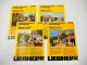 4 Prospekte Liebherr A 308 310 312 316 Hydraulikbagger Techn. Beschreibung 1999