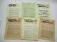 4x Original Opel Kundendienst Mitteilungen 1950 K.F. Nr. 4, 8, 9, 10