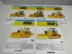 5 Prospekte Komatsu Raupen D37E-2 D58E-1 D65E-8 D65P-8 D155A-2