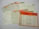 8x Original Stihl Technische Daten für Motorgeräte TS FS BG SR HS HL 1985-2006