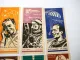 8x Werbung DDR Sparkasse Kosmonauten CCCP USA 1964/65 DEWAG Berlin