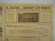 A. Racke Bingen am Rhein Weinbrennerei Likörfabrik 5x Rechnung 1926