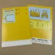 2x Prospekt Liebherr PR 722 Litronic Planierraupe + 6-Wege-Schild von 1990