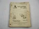 Allis Chalmers 645 Radlader Wheel Loader Ersatzteilliste Spare Parts List 1970