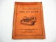 Allis Chalmers HD5 Tractor Ersatzteilliste Spare Parts List ca. 1950er Jahre