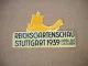 Alter original Papier Aufkleber Reichsgartenschau Stuttgart 1939